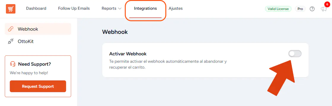 Cart abandonment recovery integraciones